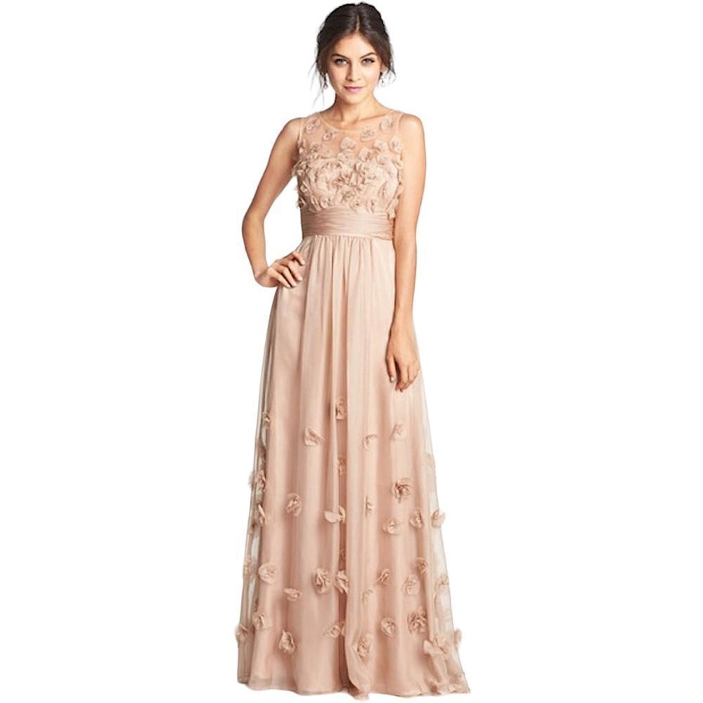 Elegant Floral Embellished Evening Gown